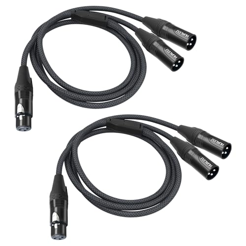 Câble répartiteur XLR femelle double XLR mâle pour amplificateur mixeur