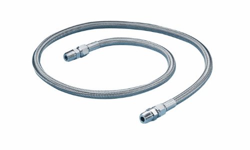 Smooth PTFE-Lined Hose Assembly, 1/4" JIC Female x 1/4" Male, 10-ft Length