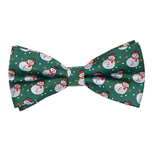 DJLHNNuovi Papillon Natalizi novità da Uomo Papillon Pre-Annodato Rosso Verde Papillon per Uomo Festival Accessori per Feste - 07