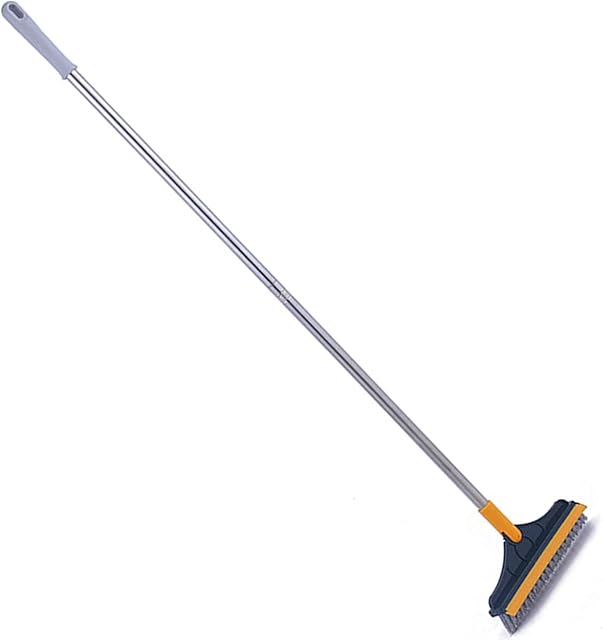 Eteslot Grout Cleaner Brush, Hard Bristle Scrubbing Brush with Rotated Detachable Long Handled, Bath Tub and Floor Tile Scrubber Brush for Kitchen, Bathroom, Livingroom
