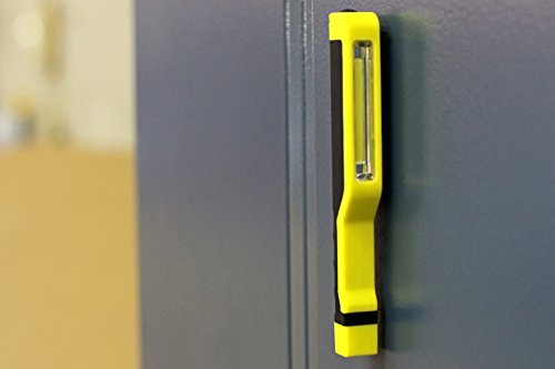 Cliplight Clipstrip 140 Lumen LED Pocket Flashlight with Magnetic Swivel Clip&Chip-On-Board LED Technology for Toolbox, Glovebox,Purse,Kitchen Drawer & Survival Kit, Batteries Included,Black & Yellow - Thumbnail 6