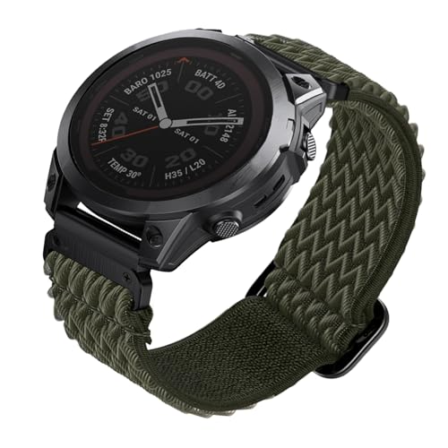 Bracelet montre 22mm Garmin Epix Pro 47mm et Fenix 7 en nylon extensible souple ahayo