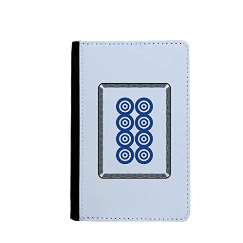Étui portefeuille de voyage Mahjong pois multicolore pochette 8 carreaux