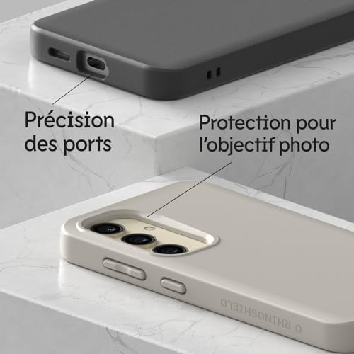 Coque Galaxy S24 Ultra RhinoShield SolidSuit fine et mate couleur beige coquillage
