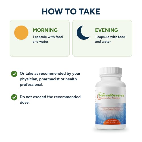 NERVEREVERSE NUTRITION FOR NERVES 60-NSF-1 Nerve Regeneration Supplement