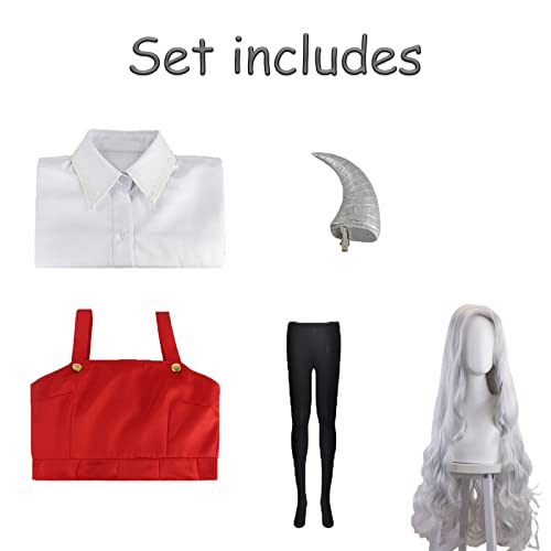 Alyfyto Eri Cosplay，Eri Red Dress，Eri Red Uniform Outfit With Headdress For Adult Women Girls #TOP2