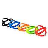 Grifiti Band Joes X Cross Style H-Band 3 Inch 5 Pack Long Lasting Silicone Bands Cooking Grade Hot Cold UV Chemical Resistant for Slim Wallet, Cards, Jewery Boxes, Small Wraps H Bands