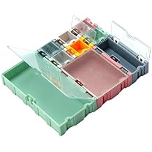 Youngy Electronic Component Storage Box, 9Pieces/Set SMD Container SMT IC Electronic Component Mini Storage Box Jewelry Case