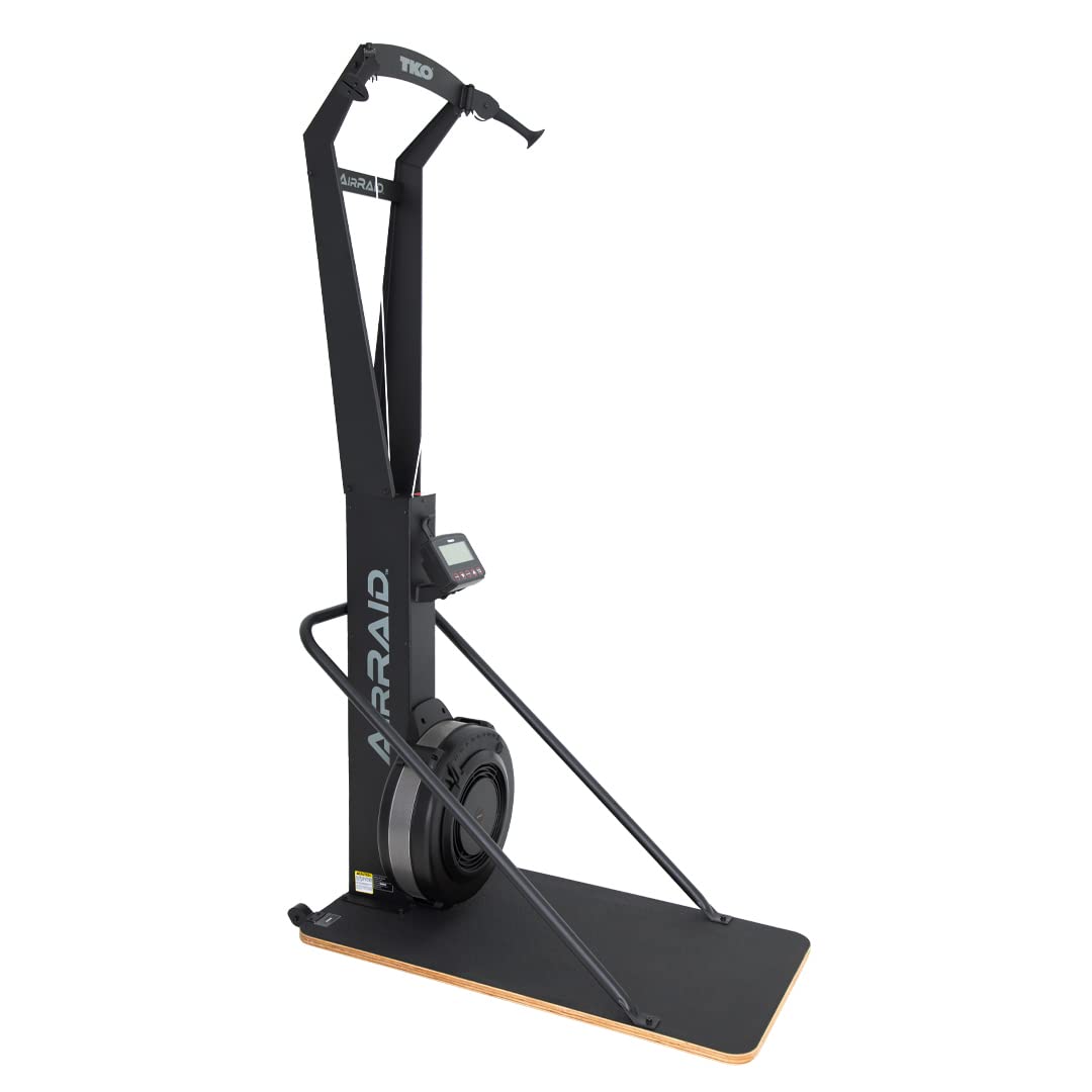 TKO AirRaid Ski Exercise Machine with 10 Setting Wind Resistance | Get a High Impact Cardio Workout | A Must Have Indoor Exercise Equipment
