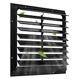 AIWFL 18 Inch Aluminum Automatic Exhaust Shutter Louver Vent, Automatic Gravity Shutter Louver Vent for Home Attics, Workshops, Barn, Greenhouse