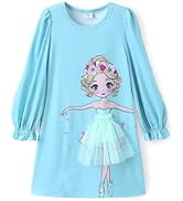 PATPAT Prinzessin Kleid Mädchen Langarm - Tüll Partykleid Für Geburtstage & Feiern 3-12 Jahre