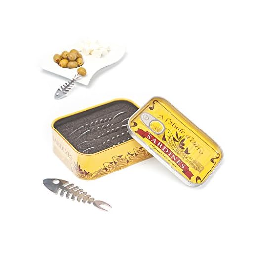Balvi - Tenedor aperitivo Sardines, pack de 6