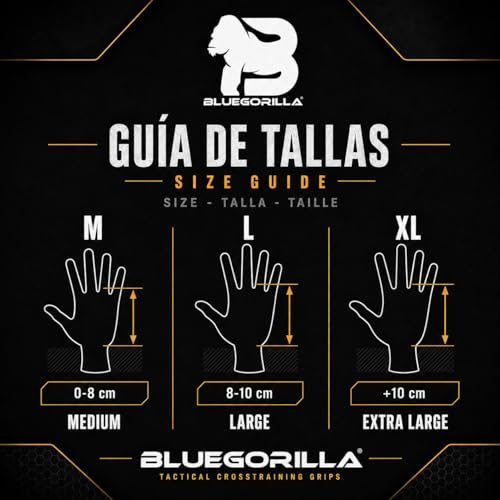 Calleras para Crosstraining Bluegorilla Quad Force con agarre Grip RX 6