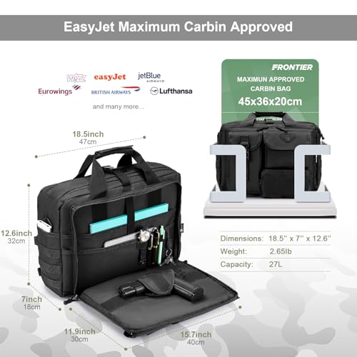 Stypos Tactical Messenger Bag Briefcase for Man Military Laptop Bag 14 Inch/15.6 Inch /17.3 Inch Messenger Shoulder Work Bag3