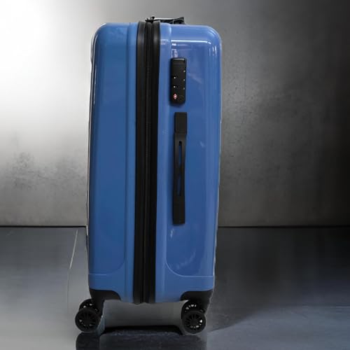 Image of Aristocrat Fortuner Check-in 65 Cm(Medium) Polypropylene 360 Degree 8 Wheels Trolley Bag for Travel Hard Case Luggage, Lightweight with TSA Lock & Robust Trolley with 3 Yrs Warranty (Ocean Blue)