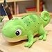CPFYZH 60Cm muñeca de camaleón de Dibujos Animados Colorido pequeño Lagarto Dinosaurio Anime Paradise City Juguete de Felpa Ragdoll-Green_60Cm * 0.67Kg