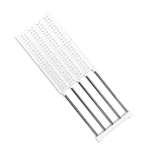 Vaguelly Adjustable Shelf Divider and Separator for Closets Portable Storage Rack Organizer Nail Installation Steel Tube Design Space Saving for Wardrobe and Cupboard