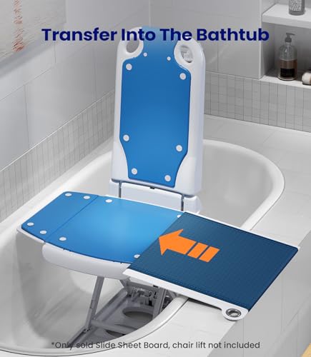 Maidesite Slide Sheet Board for Chair Lift, Tubular Slider Sheets, Positioning Patient Transfer Device, Assisting Seniors in Chair Lift & Moving into Bathtubs, AY01 - Thumbnail 3