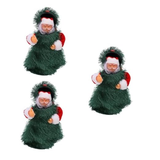 ERINGOGO 3 Peças Brinquedo Elétrico De Papai Noel Natal Infantil Brinquedos Animados De Natal Brinquedo Elétrico De Papai Noel Brinquedos De Papai Noel Brinquedos Infantis Brinquedos