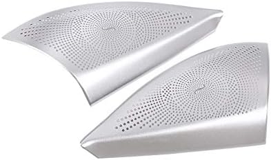 Aluminum Alloy Interior Car Door Audio Speaker Cover Trim 2pcs for BMW X1 F48 2016-2019