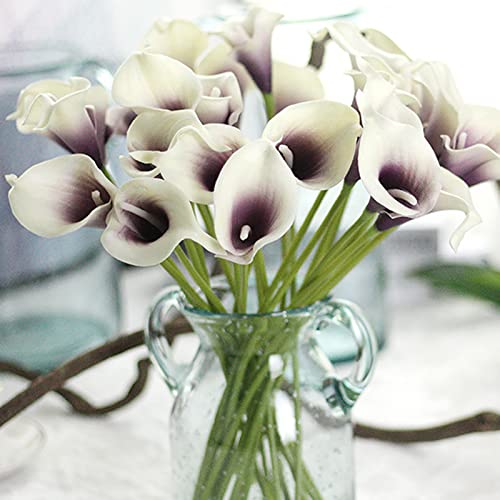 Curfair Artificial Plant Fake Flower Exquisite 1Pc Artificial Calla Lily Flower Bridal Bouquet Wedding Home Romantic Decor Fake Calla Lily Flower Vivid For Home-Yellow #TOP6