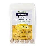 5 x Cuajo Titanium® Lab-Tabletten für jede Art von Käse, 5 Tabletten für 250 l Milch