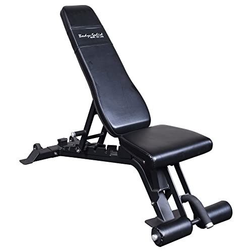 Body-Solid Pro Clubline (SFID425) Adjustable Bench - Multi-Position Workout & Weightlifting Bench with Leg Hold Down for Home Gym
