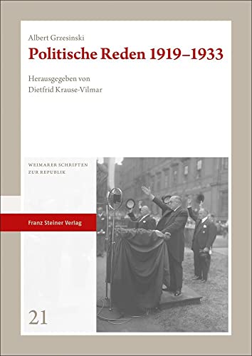 Politische Reden 1919-1933 - Albert Grzesinski Kartoniert (TB)