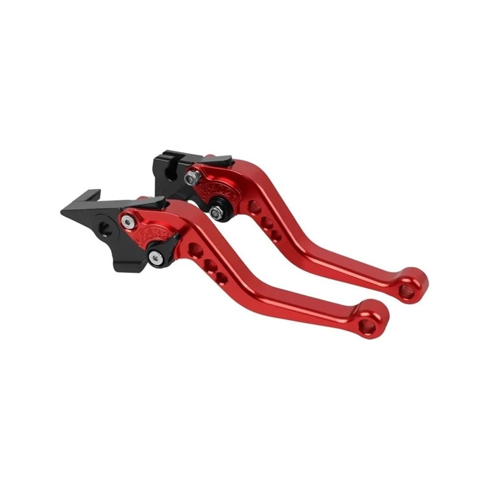 Beqlxta Red Brake Clutch Adjustable Lever​ Universal Motorcycle Clutch Brake Handle Drum Lever For Motorbike Accessories Modification Alloy Cnc(Red)