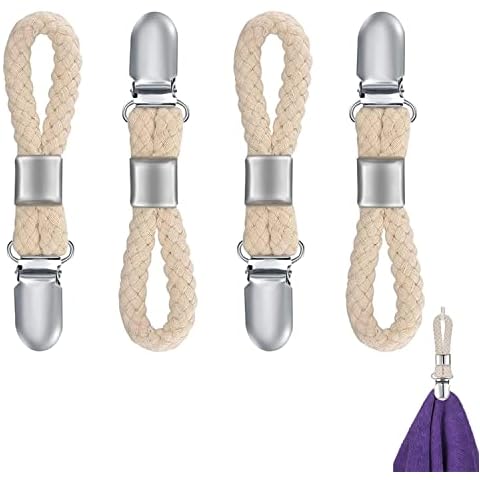 Clips de Toalla de Metal, 4 Piezas Cover