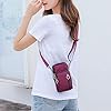DANXIAN Petit Portefeuille de Sac à Main de téléphone, Sac à bandoulière pour téléphone Portable, bandoulière réglable et détachable pour téléphones Portables de Moins de 7 Pouces,purple #2