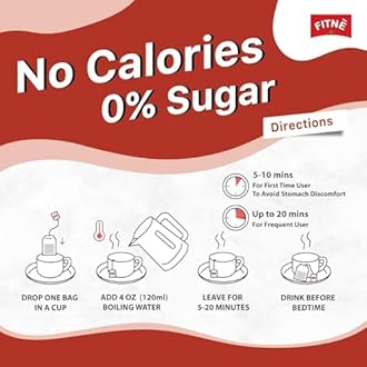 FITNE Original Herbal Tea Senna Infusion - Gentle Detox Cleanse & Wellness Beverage - Caffeine-Free, Zero Calories, 20 Tea Bags