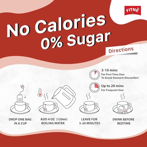 FITNE Original Herbal Tea Senna Infusion - Gentle Detox Cleanse & Wellness Beverage - Caffeine-Free, Zero Calories, 20 Tea Bags