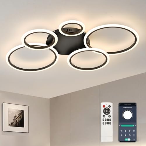 Lámpara de techo LED regulable, lámpara de techo inteligente, 100...