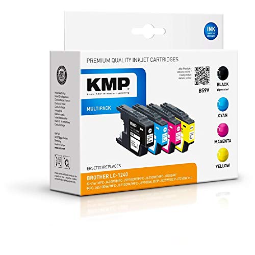 KMP B59V - Cartucho de Tinta (sustituye a Brother LC1240VALBP, Alternativo a B37V)