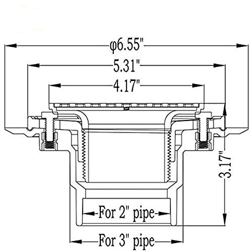 2021 Square Shower Drain 4-1/4" With Black Matte Strainer And Hair Catcher(Rose Gold) #TOP1