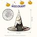 WLKSNBVD 1 Fashion Flower Wizard Hat for Adult Halloween Decor Costume Hanging Witch Hat Cosplay Accessory