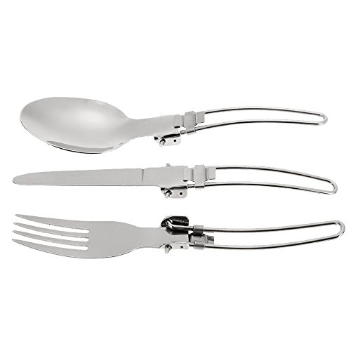 Lixada Acampamento ao ar livre Caminhadas Viajar Piquenique Talheres Conjunto Portátil Eco-friendly