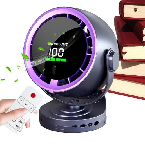 Ventilateur compact puissant maison et bureau avec écran LED et télécommande - 8