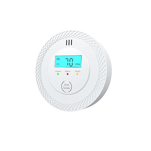 Carbon Monoxide Detector, Battery Operated CO Alarm with Loud 85dB Alarm, LED Indicator, Easy Test-Button, Compact Design, UL Listed, for Home, Bedroom, Kitchen, RV (1)