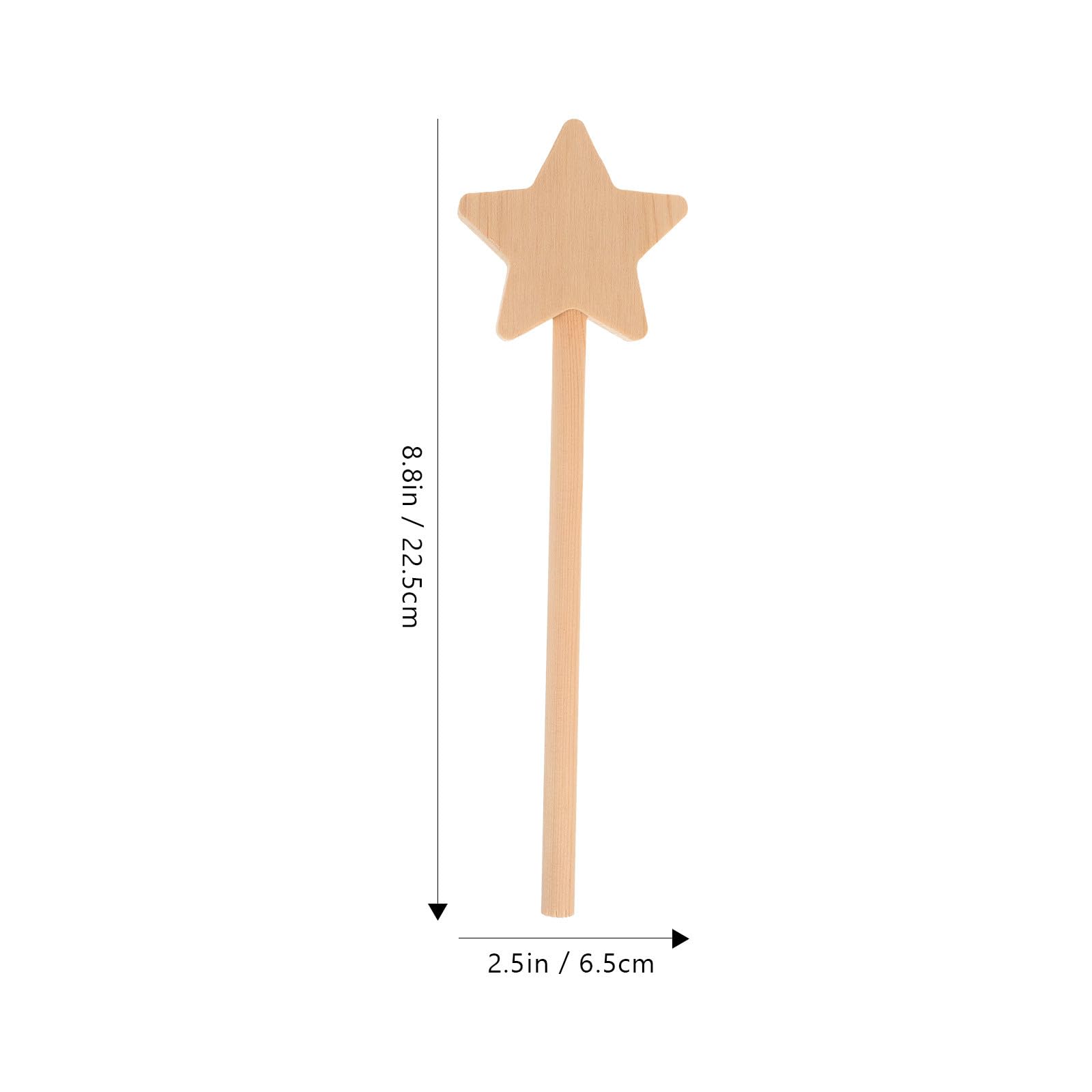 GANAZONO 2pcs Kid Toys Kids Toys Wood Fairy Wands Graffiti Wand Fairy Room Decor Fairy Wand DIY Wand Graffiti Fairy Wands Party Fairy Wands Hand Painting Wand Child Stick Star Style Wooden