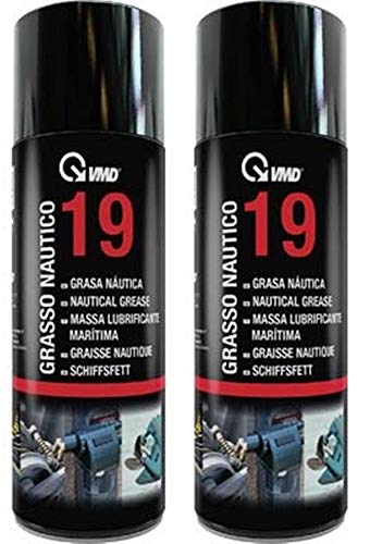 2 Pezzi Grasso Nautico Spray 19 Vmd 2X400 Ml=Totale 800 Ml