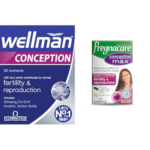 Fertility Bundle Wellmen Conception for Men and Pregnacare Conception Max for Women