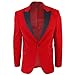 Produktbild Infinity Leather Herren Rot Samt Dinner Tuxedo Anzug Jacke Blazer