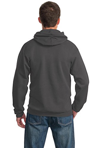 Port & Company Men's Tall Ultimate Pullover Hooded Sweatshirt LT Charcoal3