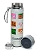 Produktbild Puckator Minecraft Gesichter wiederverwendbare isolierte Edelstahl Trinkflasche mit Digital Thermometer 450ml Thermosflasche, BPA frei, mit Temperaturanzeige, abnehmbarem Teesieb, Minecraft-Figuren