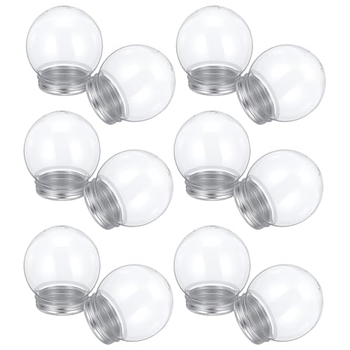 24 Bolas Transparentes Rellenables 150ml con Tapa de Aluminio DIYEAH 2