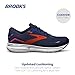 Brooks Men's Ghost 15 Neutral Running Shoe - Peacoat/Orange/Surf The Web - 12.5 Medium