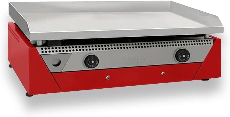 SimogasElectric griddle Chrome Hard Rainbow 70 cm Red