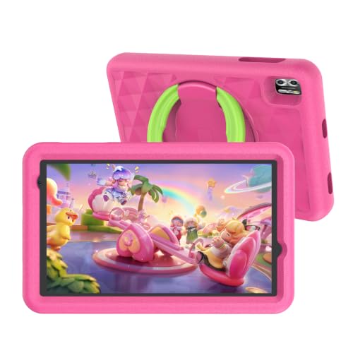 VASOUN Tablet Android de 8 pulgadas, 16 GB de RAM, 64 GB de ROM, procesador Qcta-Core, 1280 x 800 LCD, batería de 5000 mAh, 2 MP + 8 MP píxeles, 2,4 G/5 GWiFi, Bluetooth, rosa